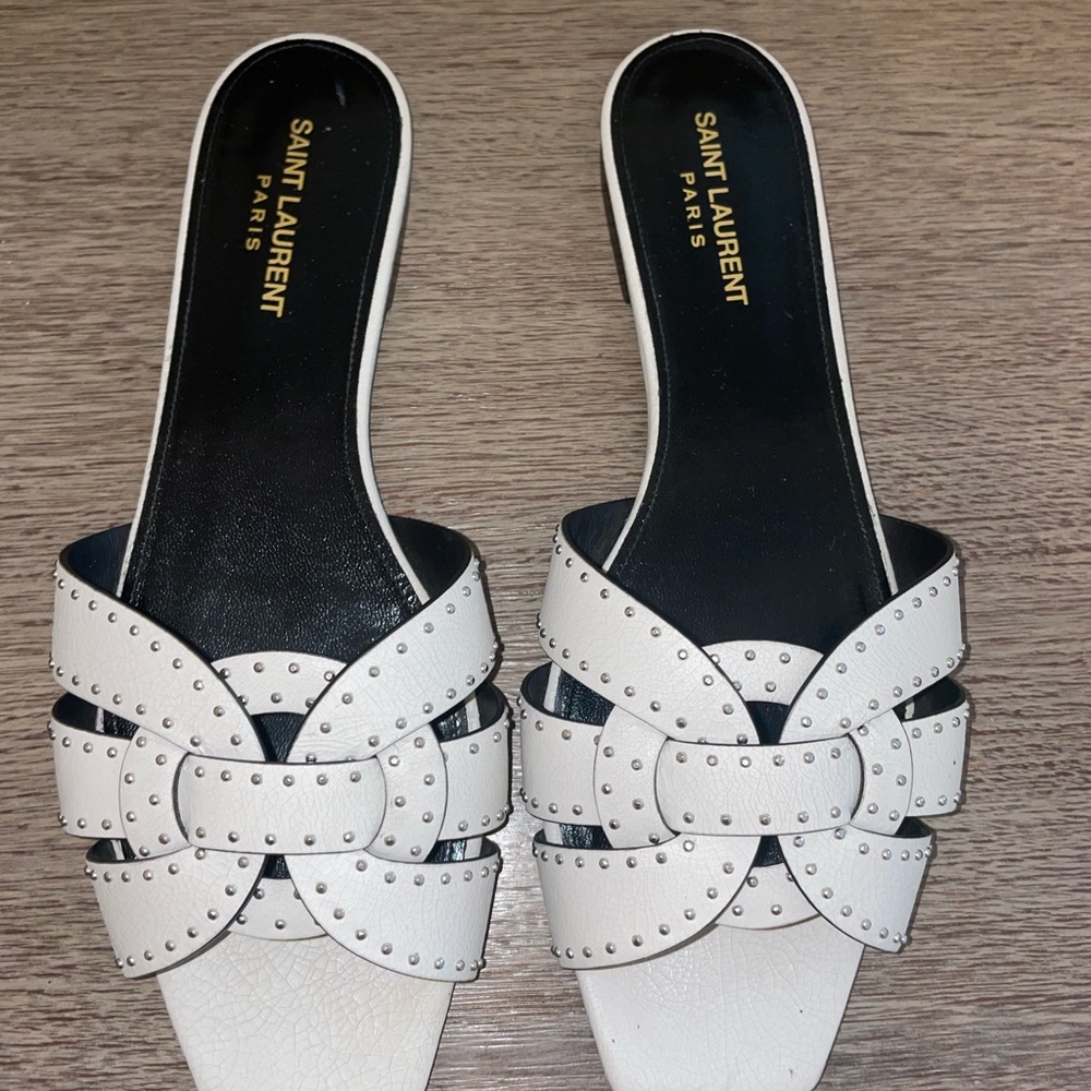 YSL leather sandal
